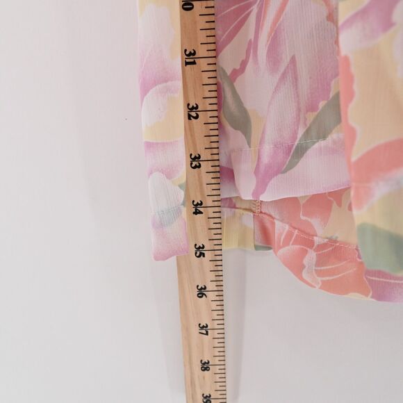 Vtg VICTORIAS SECRET Robe Womens Size OS Gold Label Cream Floral Satin Deadstock - Picture 11 of 13